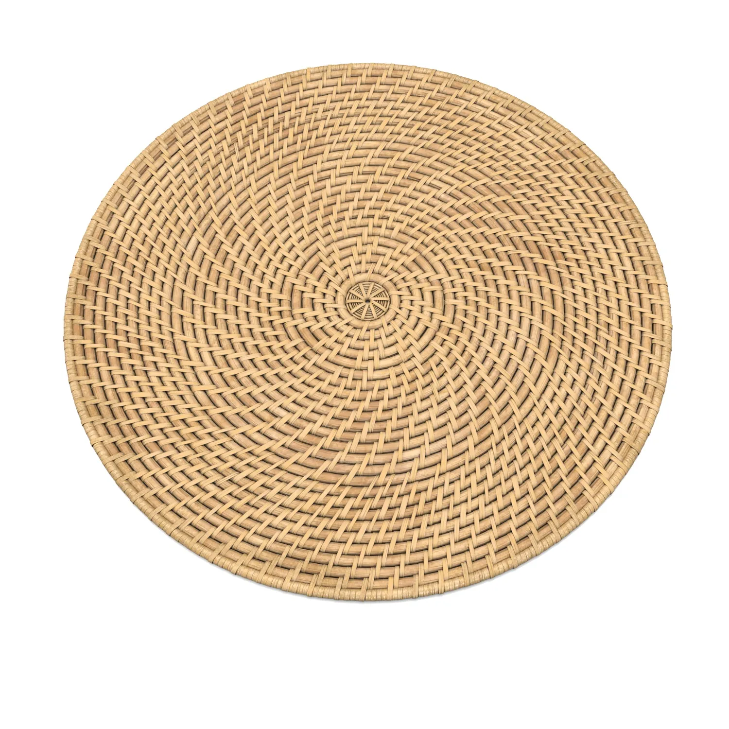 Artesia Natural Woven Rattan Round PBR 3D Model_06